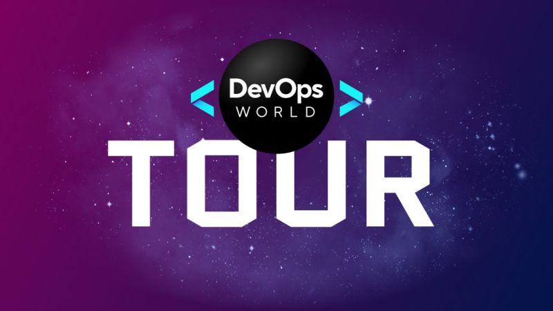 Devops World Tour 2023 - High Quality Vintage Pattern - Full HD